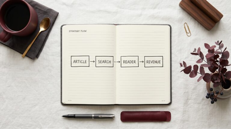 Flowchart showing what is a content site in affiliate marketing